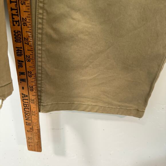 Burberry Brit Mens Straight Leg Chino Pants Tan Khaki 34 Regular Office Workwear - Picture 12 of 12